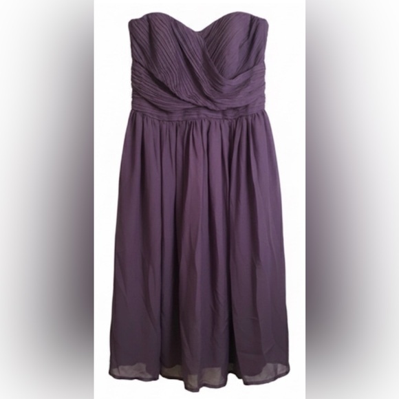 💜🤍 Tevolio Deep Purple Dress 🤍💜 - Picture 3 of 10